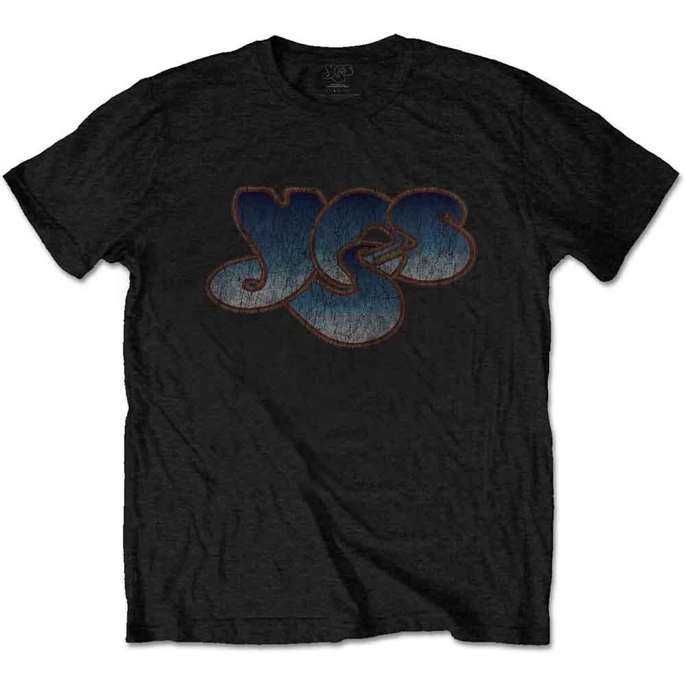 Yes Vintage Logo T-Shirt Black New L
