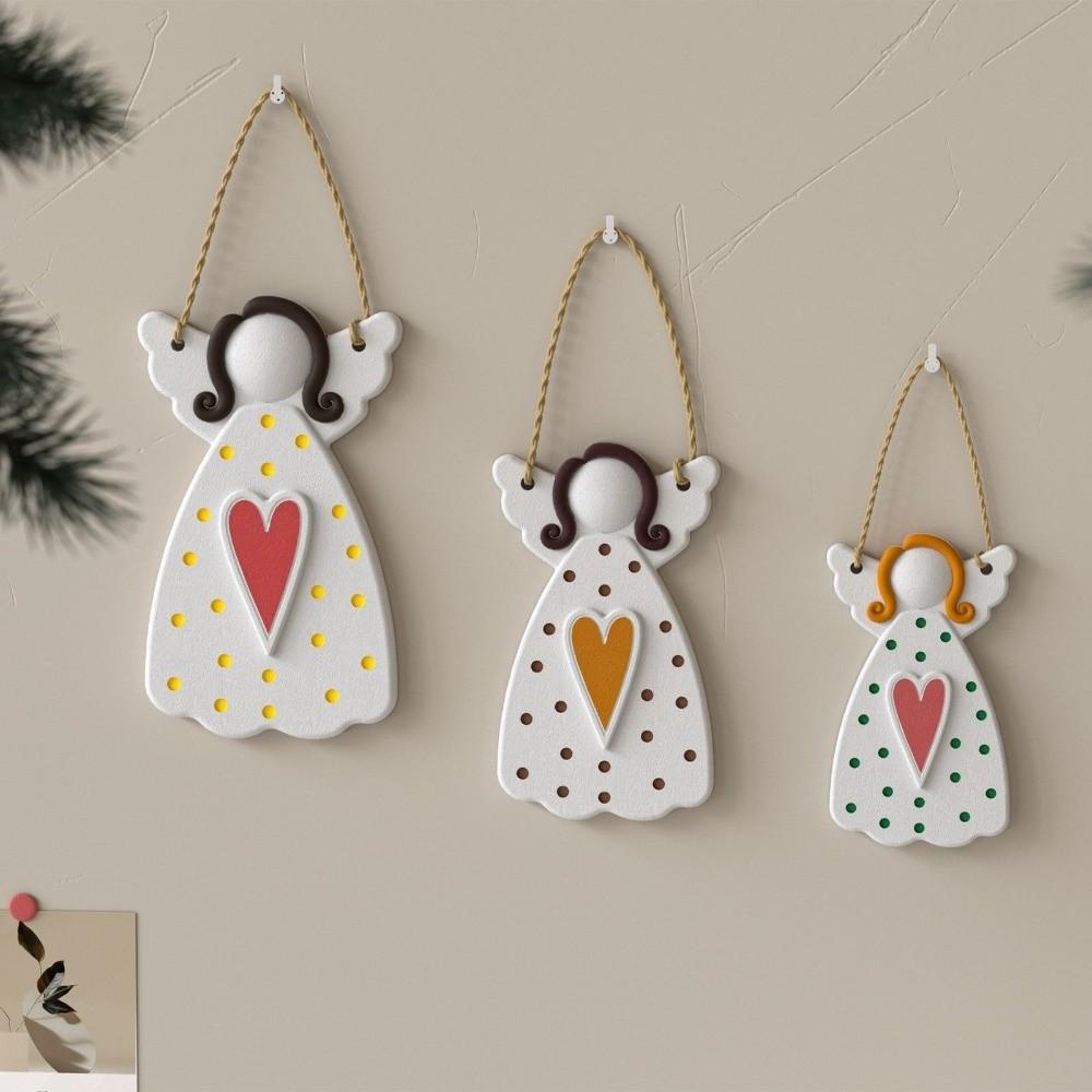 DIY Hanging Ornament Resin Pendant Mold Faceless Angel Plaster Mold Concrete Mould  Craft Supplies