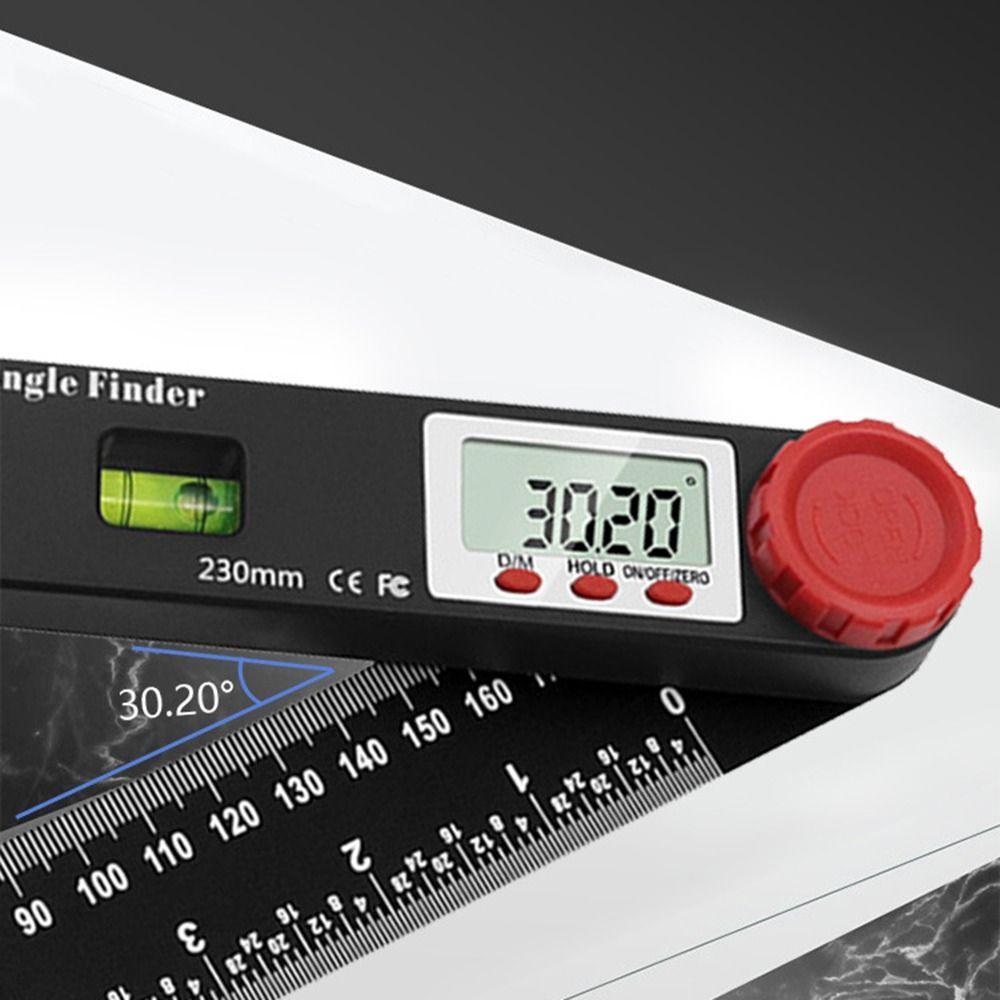 0-999.95° 4 in 1 Digital Angle Finder Digital Display 230mm Digital Protractor Multifunction Durable Angle Measuring Device