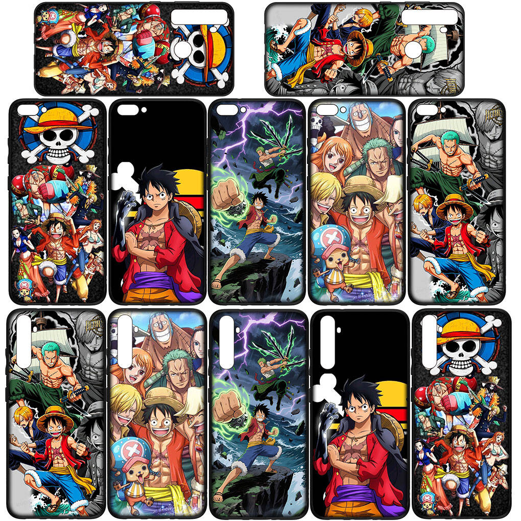 Phone Case for iPhone 17 15 16 Plus Redmi Note 14 12 11 13 Pro Max Huawei P30 P20 Lite OPPO A60 A40 A80 A54 Comics One Pieces Roronoa Zoro Luffy Cover