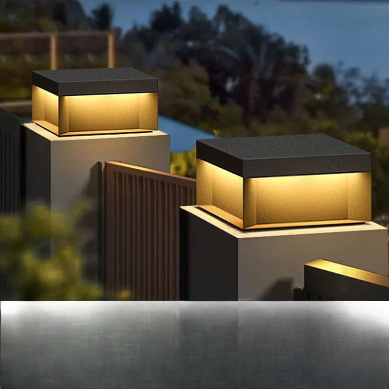 Solar Outdoor Courtyard Pillar Light