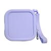 Small Silicone Coin Purse Pouch with Zipper And Wrist Strap, Square Shockproof Fashionable Accessory for Backpacks Storage Bag, Lightweight