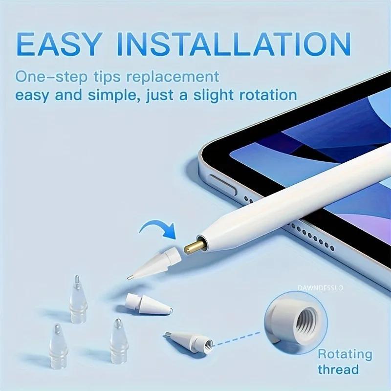 For Apple Pencil 1st 2nd 3rd USB-C Pro Tip Silicone Pencil Tips Replacement Stylus Pen Nib  2B HB For iPad Pencil Accessories