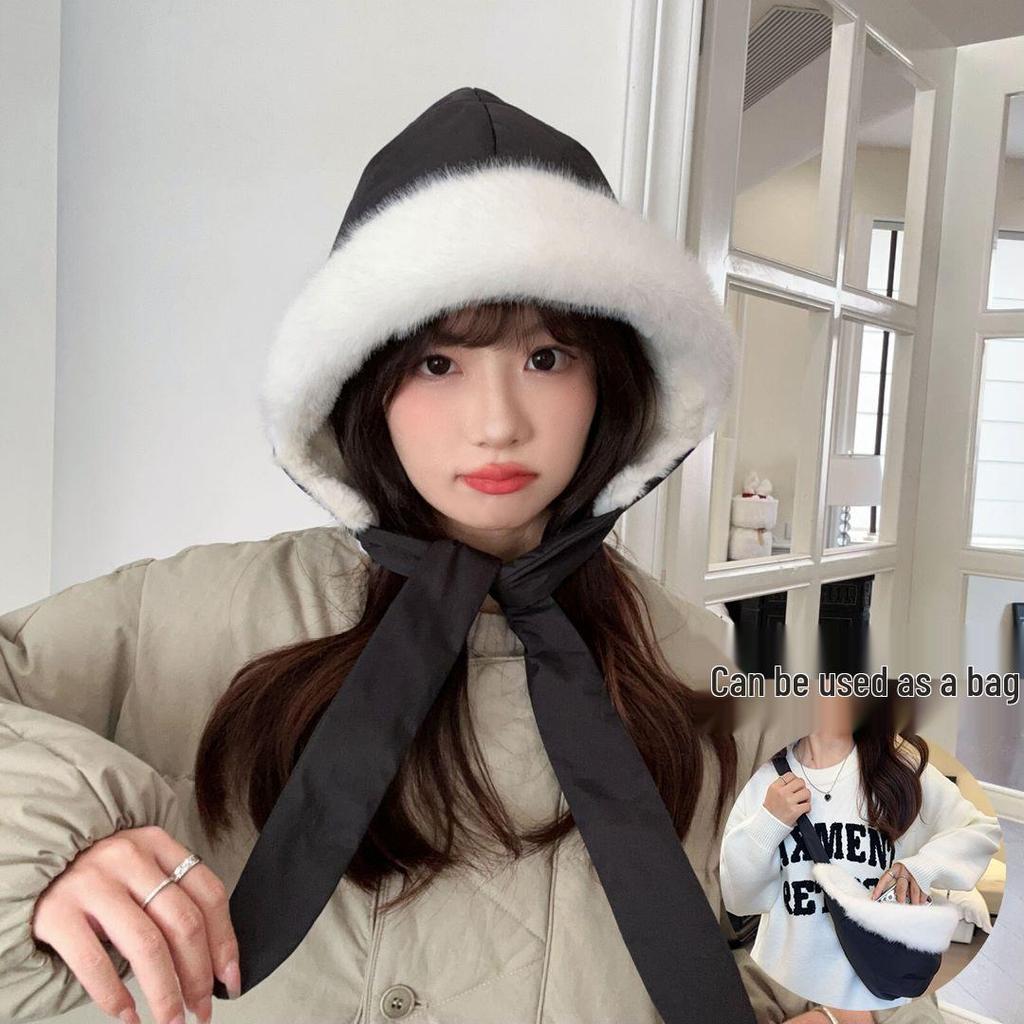 Women's Winter Plush Ushanka Hat with Ear Protection