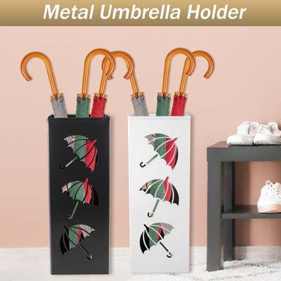 New Metal Umbrella Holder Free Standing Umbrella Stand Rack Decorative Umbrella Holder Bin Multipurpose Walking Sticks Holder