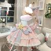 Lolita Dress Dress Spring Summer Autumn Dreamy Cute Ribbon Lolita Gothic Lolita Young Lady Star Pattern Sailor Collar Sweater Clothing Girly Cosplay