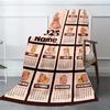 Capibala Calendar Customize Your Name Blanket Warm Comfortable And Soft Blankets Are Suitable For Home Chairs Office Sofas Sofas Office Camping And
