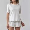 Nuovi bellissimi pigiami da donna primavera e autunno cotone manica corta pantaloncini casa due pezzi loungewear