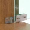 2pcs Non-Perforated Glass Door Hinges Display Cabinet Hinge,Wine Cabinet Rotating Shaft Glass Clip,Furniture Door Hinge Hardware