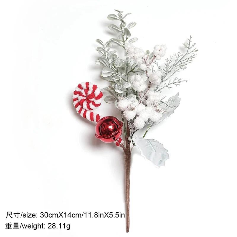 

1 шт. 36 см Різдвяна прикраса Червона ягода Штучна сосна Букет Різдвяна ялинкова прикраса Домашній декор Новий рік 2025 DIY Подарунки Аксесуар