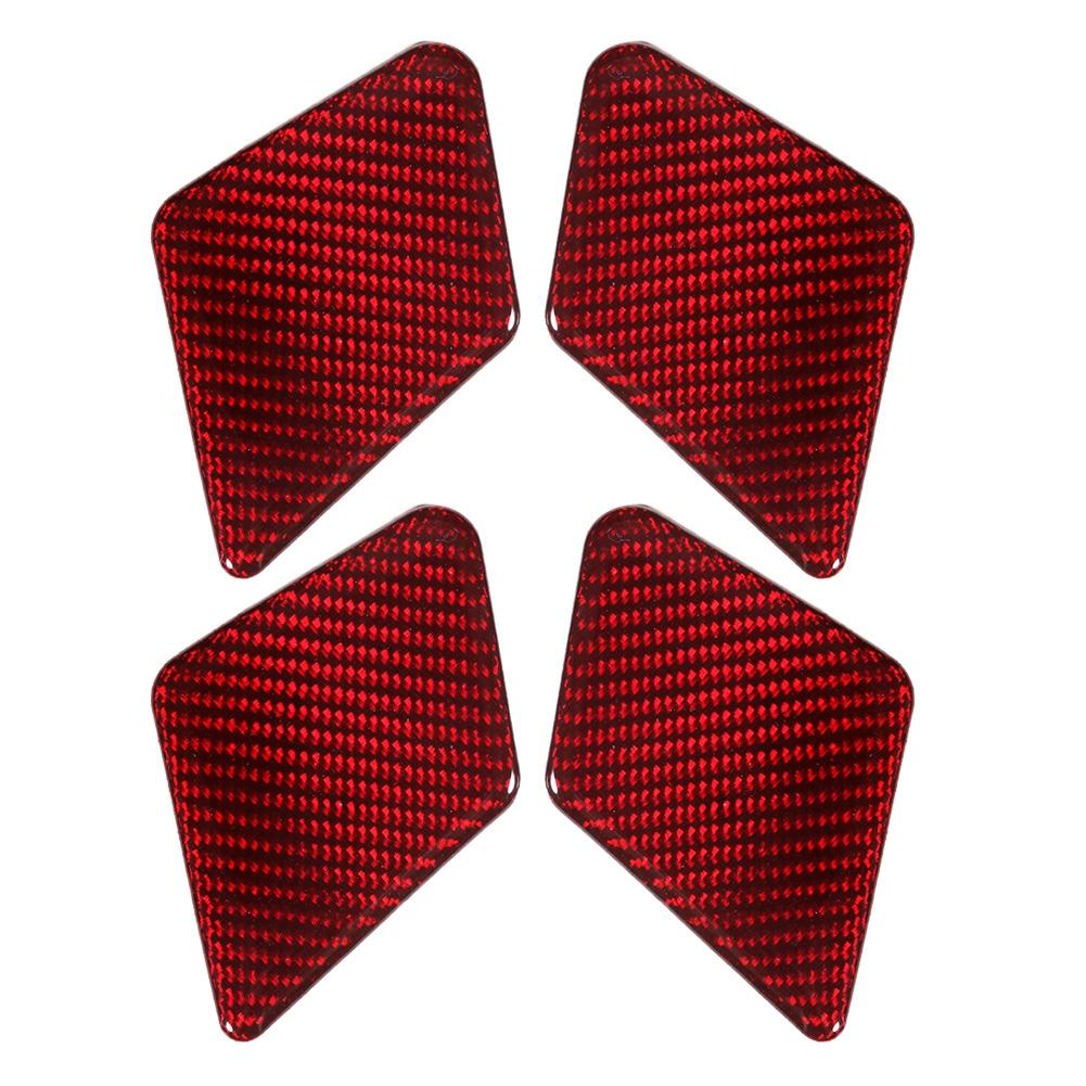 

4 шт. Отделка декора чаши внутренней двери из углеродного волокна подходит для Mercedes C Class E Class W212 W204 Красный