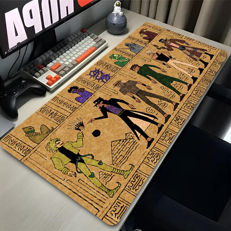 Mouse Pad Xl Large Keyboard Pad Nonslip Rubber Base Mousepad Anime Jojo Gaming Accessories Office Pc Gamer Cabinet Desk Mat