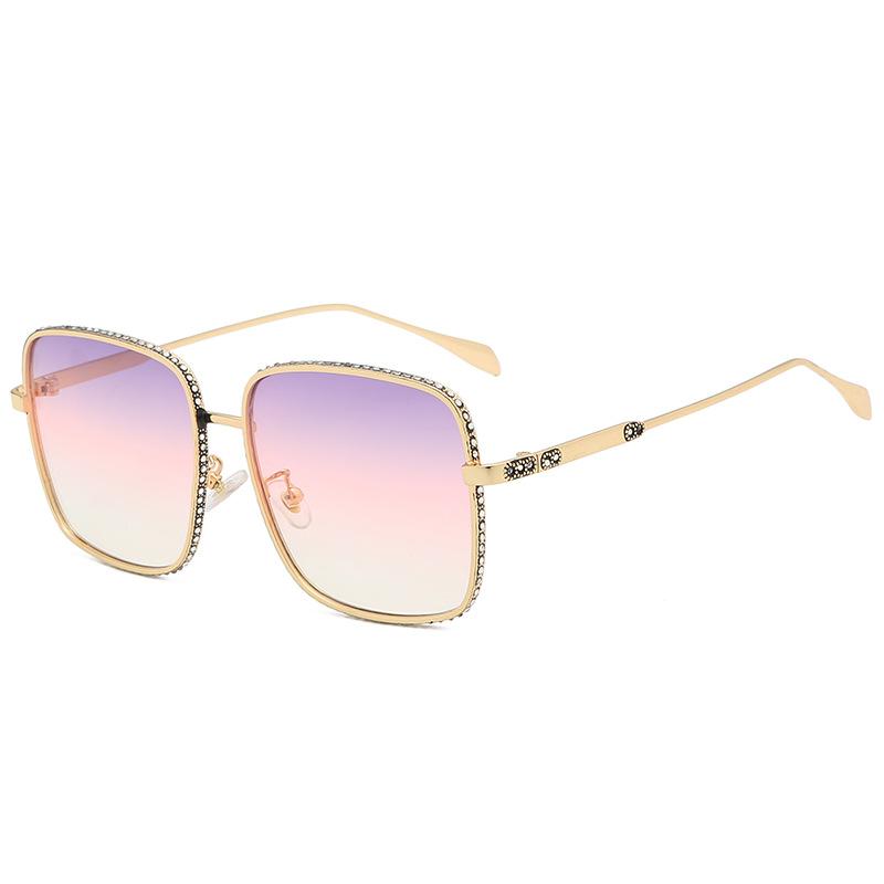 

Солнцезащитные очки 2019 года, инкрустированные бриллиантами, солнцезащитные очки с большой оправой для женщин, квадратные очки для уличной фотографии spot