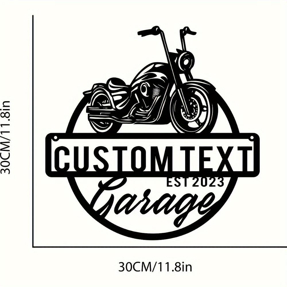Retro Vintage Metal Sign Garage Workshop Wall Art Personalized Father's Day Gift