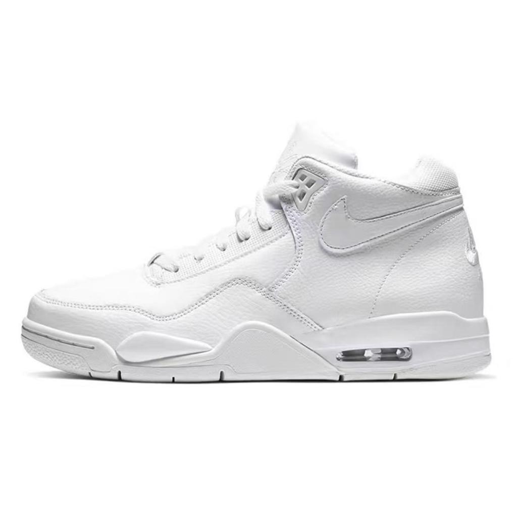 Nike Flight Legacy Norman Horse Résistant à l'abrasion Antidérapant Mi-haut Vintage Chaussures de Basketball Homme Lavis d'encre BQ4212-101(Équipe28-)