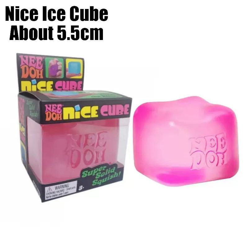 Needoh Mini Nice Ice Baby Teenie Velikost Berg Super Kostka Hračka Mačkací Pomalé Vracení Uvolňovač Stresu pro Úzkost Autismus Senzorická Hra