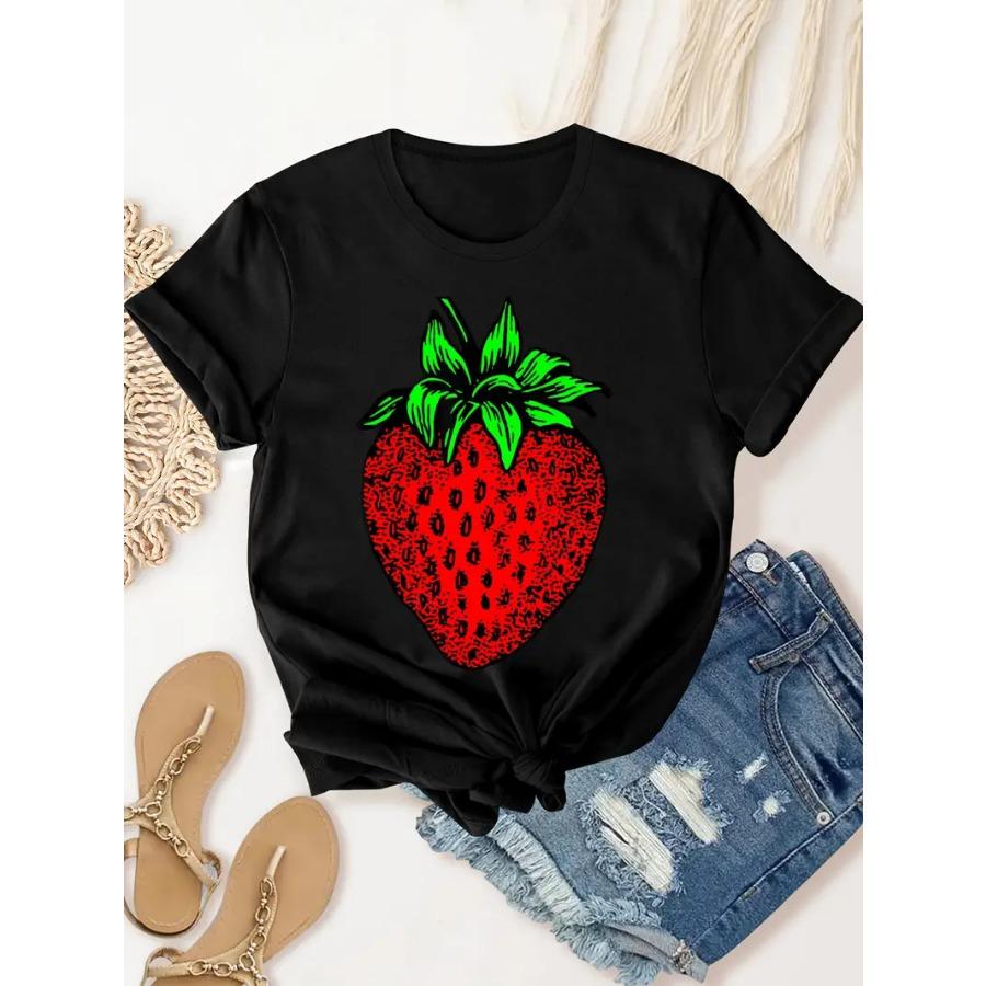 Casual Short Sleeved Printed Fashionable Oversized Cotton 3D Top Pattern T-shirt for Men Comfortable Summer Round Neck