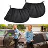 2Pcs UV Protection Side Window Shades Universal Fit SUV Curtains  Auto Accessories