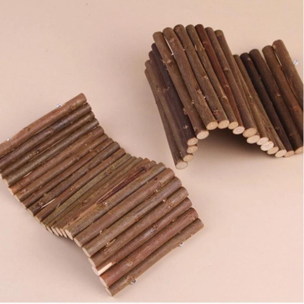 Wood Molar Willow Branch Small Pet Totoro Climbing Ladder Fence Hamster Molar Supplies