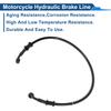 Motoforti 60cm Motorcycle Brake Clutch Oil Hose Line  Black