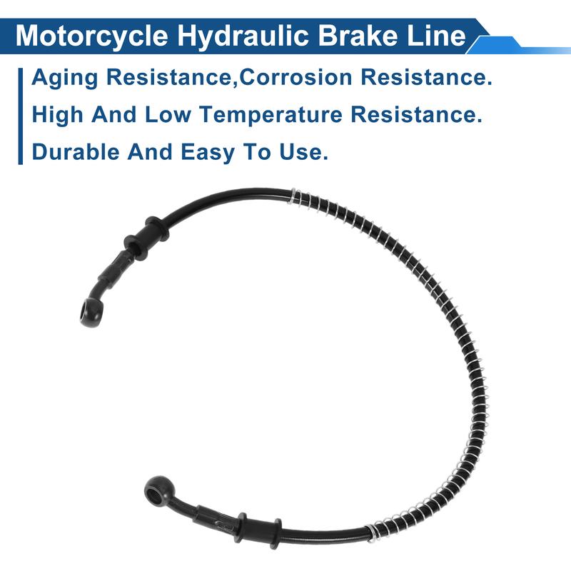 Motoforti 60cm Motorcycle Brake Clutch Oil Hose Line Black