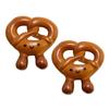 2Pcs Bag Pendant Simulated Bread Shape Keychain Charm Solid Texture Mobile Phones Keys Bags Pendant Healing Atmosphere Accessory