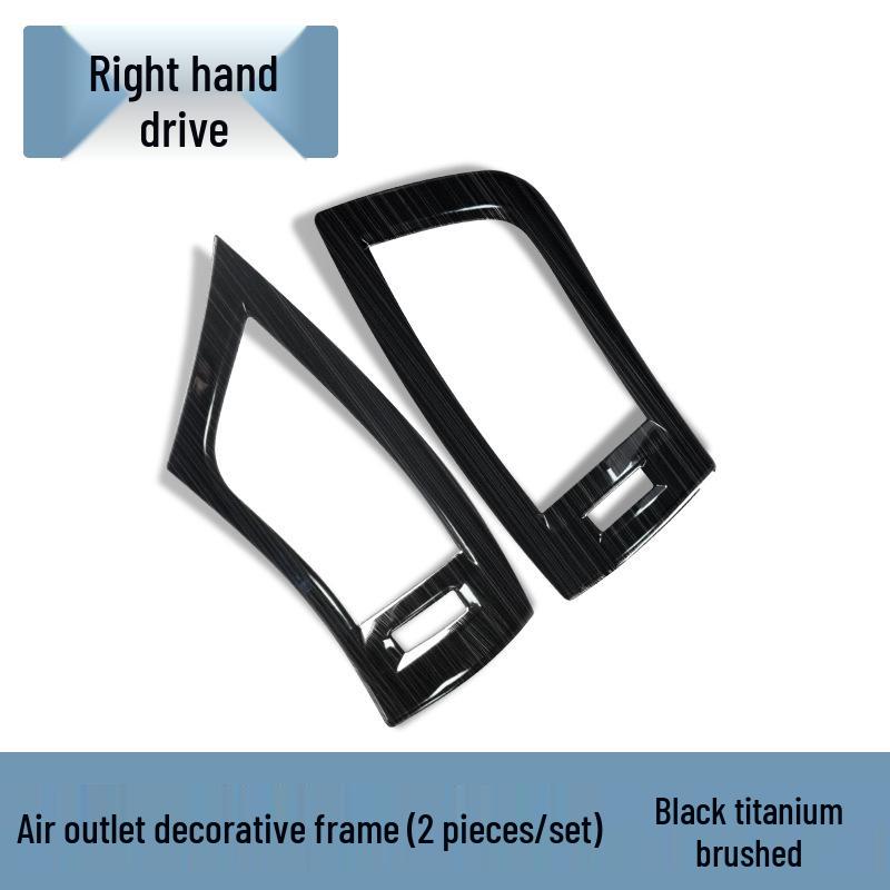 Stainless Steel Dashboard Air Outlet Frame for Toyota Alphard Vellfire 2015-2022, 30 Series