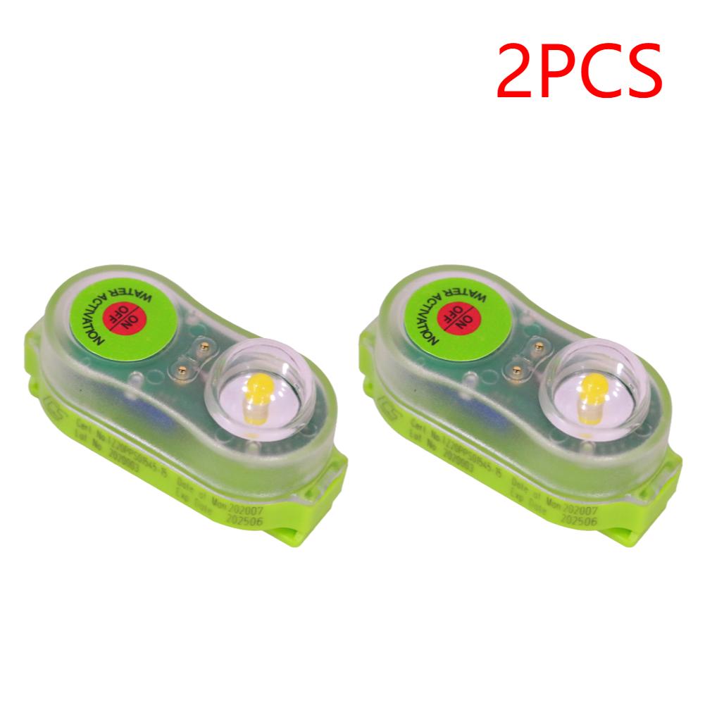 LED Life Jacket Light Water-Activate Safety Personal Locator Light Waterproof Life Saving Warning Lamp for Swimming Sea Fishing