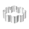 uxcell Set of 1 Stainless Steel Silver Tone Double Flower Cookie Cutter, 1" x 3