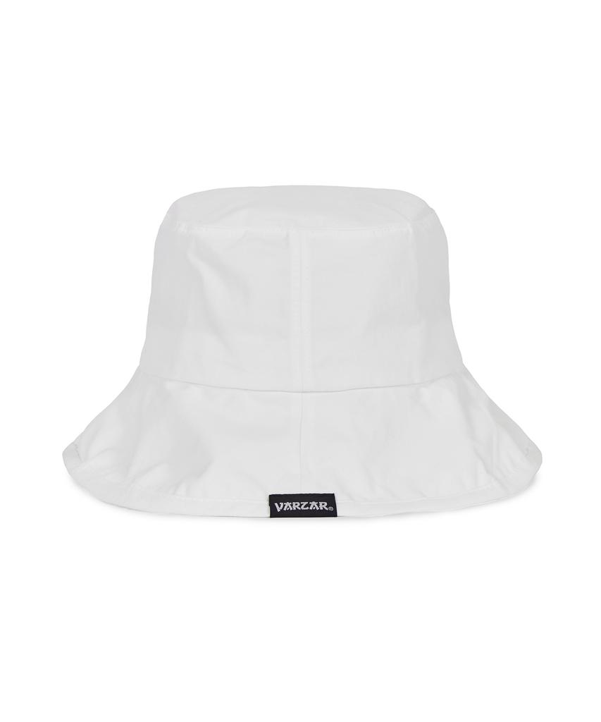 Bajal Wide Brim Washed Bucket Hat White