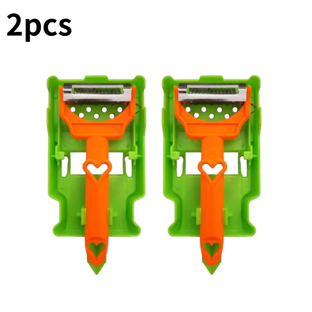 Multi Functional Fruit Vegetable Peeler 2-in-1 Fruit Slicer & Onion Chopper Tool Strips Steel Easy To Clean Kitchen Peeling Tool