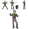 The Avengers Hulk Muscle Mask Costume For Boys Premium Quality Cosplay Outfit