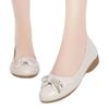Soft leather soft-soled shoes New season single shoes Women's slope heel non-slip women's shoes Comfortable and versatile casual shoes