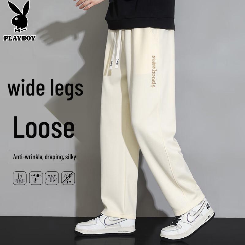 

PLAYBOY Men s Loose Wide Leg Sweatpants XL