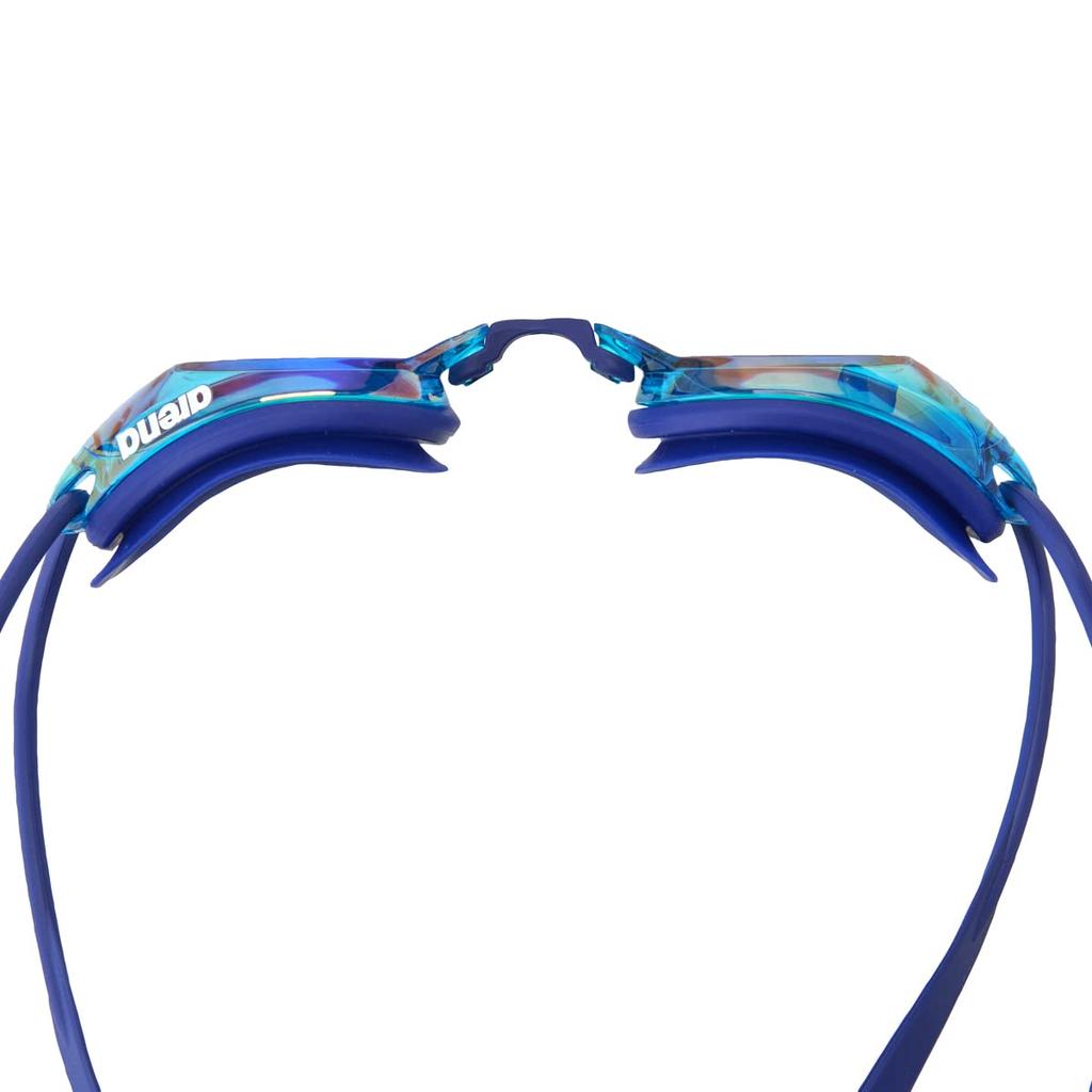 Arena FINA Approved Splash Racing Swimming Emerald and One Size Fits Mirrored AGL-510M Goggles, Unisex, Blue, Most, Lenses, Anti-Fog (Renon)