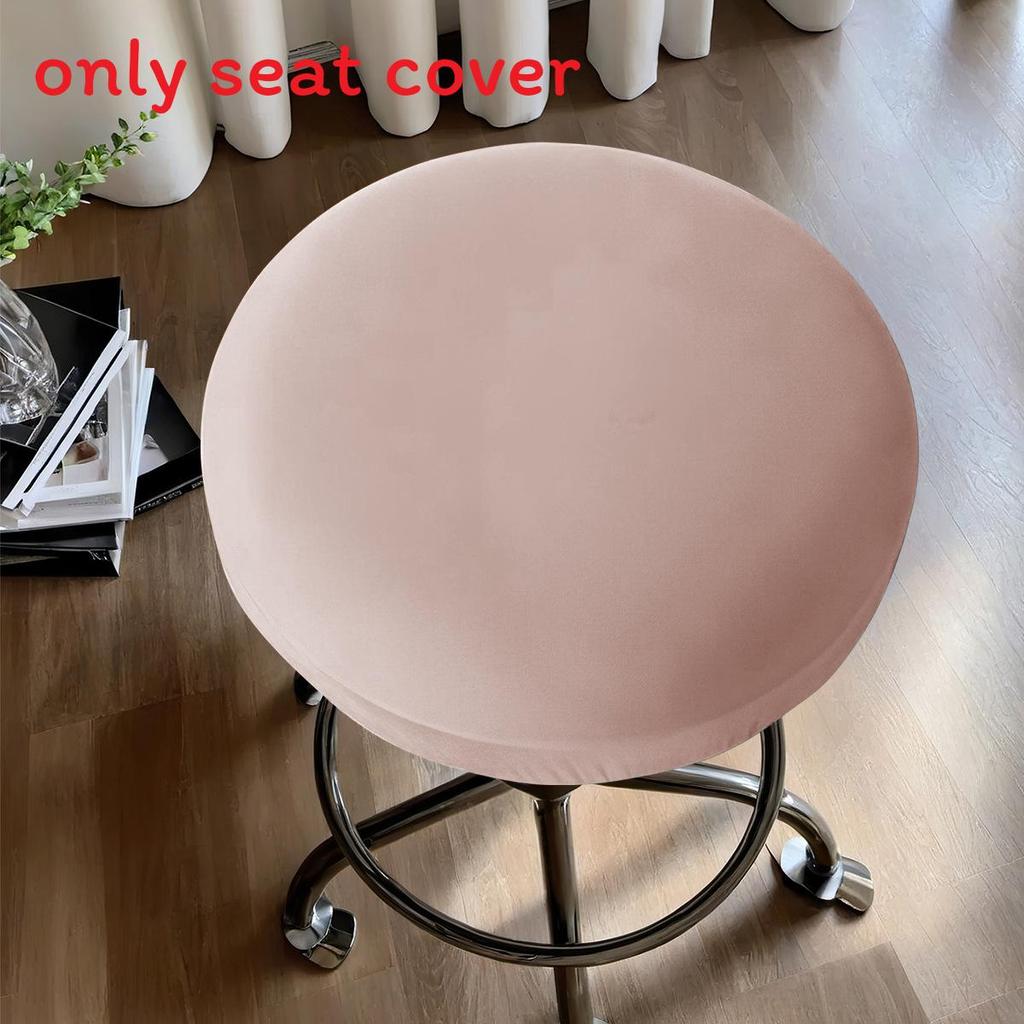 Modern Polyester Waterproof Round Stool Cover For Home Bar And Kitchen Decor