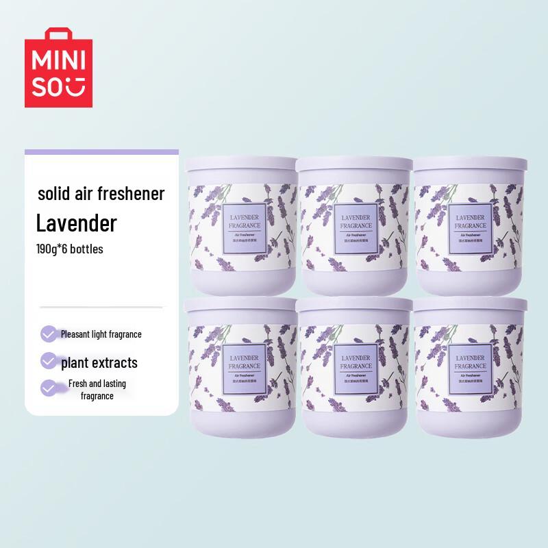 MINISO Scented Solid Air Freshener Paste (190g x 6)