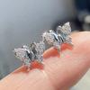New Elegant Butterfly Earrings for Japanese and Korean Women, Small and Stylish, Minimalist Commuting Zircon and Accessories