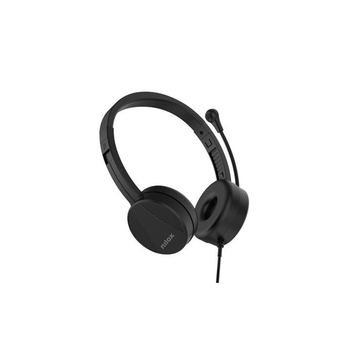 Casque audio - Nilox - Auriculaires USB - Microphone intégré - Filaire - Noir