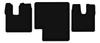 BASIC Black Velour Floor Mats For: MAN TGL / TGM Truck (2005-)