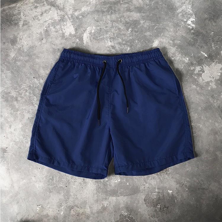 Men's Casual Shorts Solid Color Simple Waterproof Beach Shorts Men’s Pants