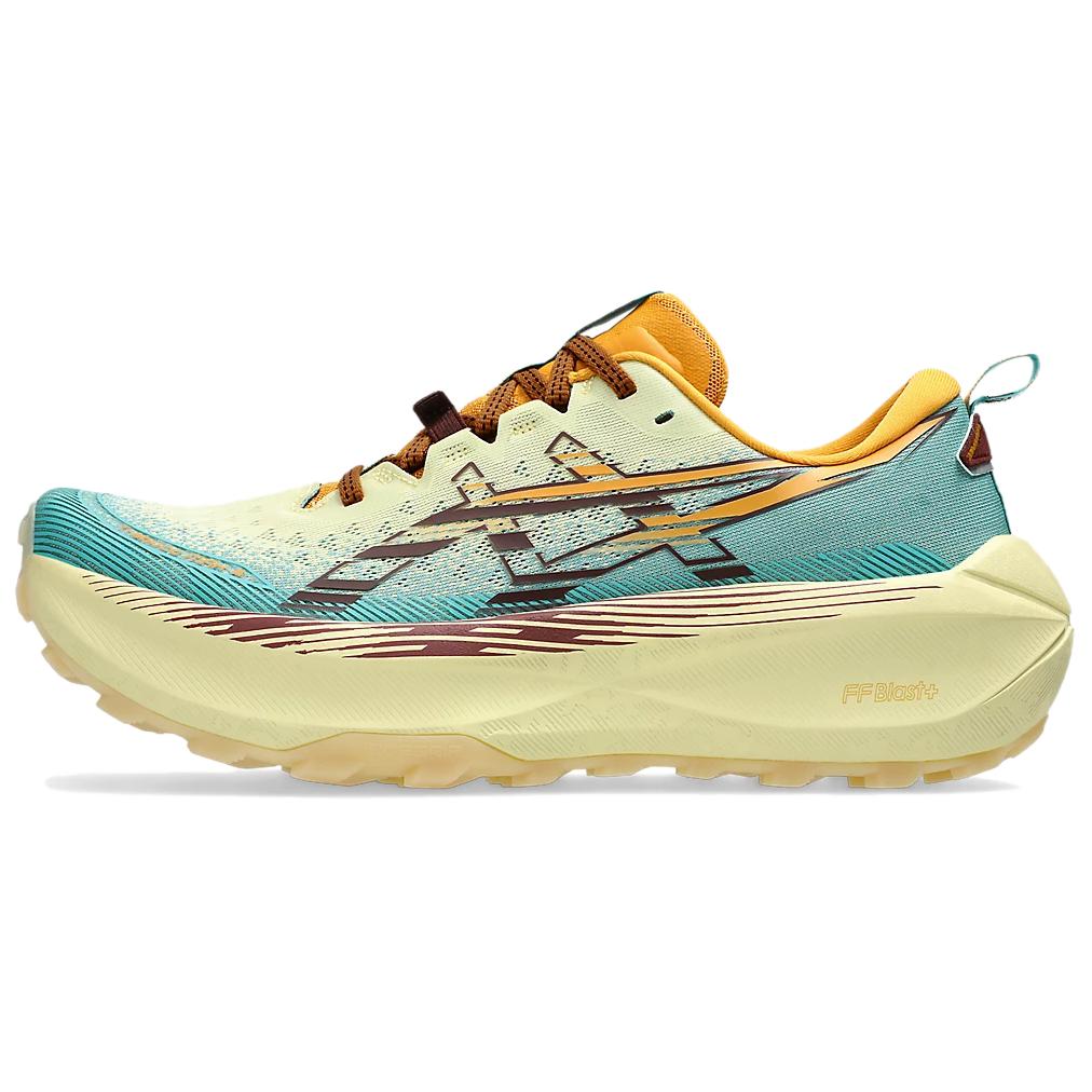ASICS Trabuco Max 4 Wheat Yellow Dark Red Planet Men s Trail Running Shoes 1011B976-750 EU 41.5