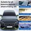Windshield Cover For Snow Heavy Duty All-Weather Waterproof Auto Sunshade Snow Ice Windshield Cover For Car SUV Trucks Pickup