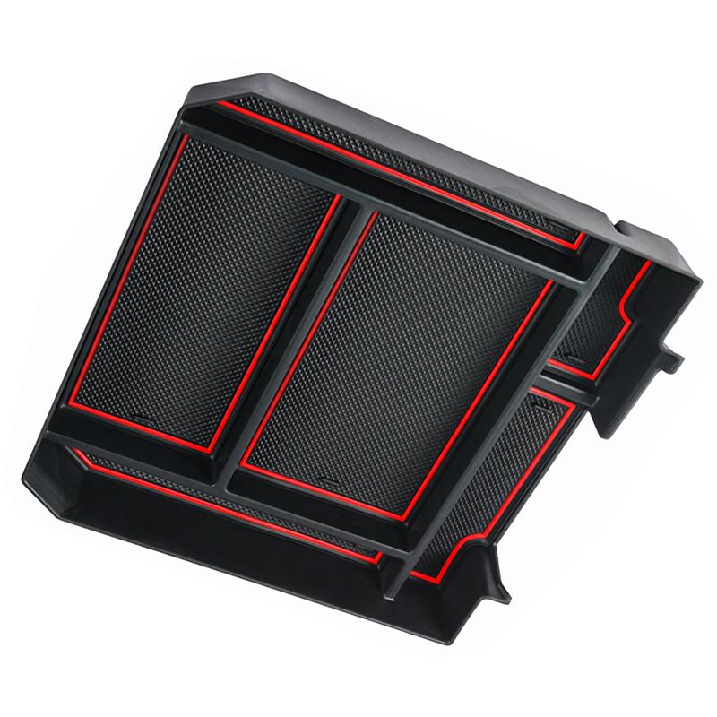 Car Center Console Organizer Tray For Toyota Tundra - Central Armrest Storage Box ABS Material Interior Accessories