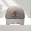 Coffee Time Cup and Beans Print Polyester Trucker Hat Adjustable for Unisex and Women Casual Cap