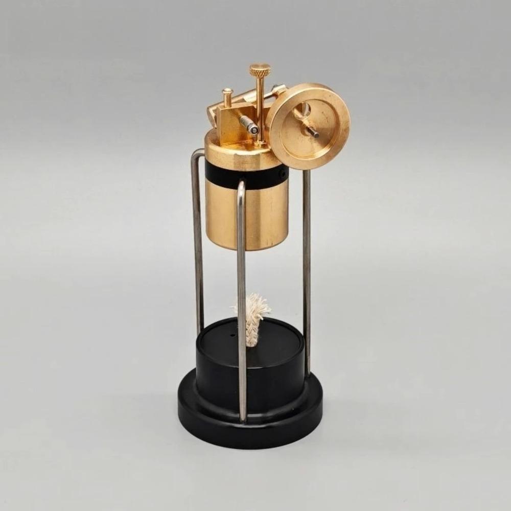 Retro Miniature Steam Engine Model Aluminum Alloy High-speed Rotating Mechanical Physics Science Experiment Device Ornament