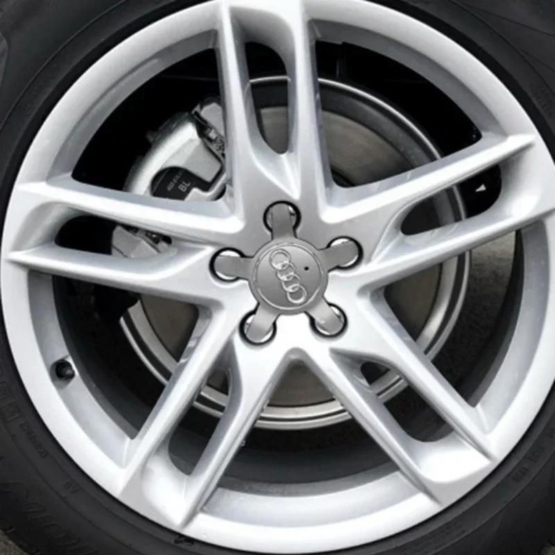 For Audi4PCS Car Wheel Center Hup Cover Cap for A3 A5 A6A4 A6L A7 A8 S3 S4 Q5 Q5L Q7 Q3 8R0601165 4L0601165D 4F0601165N