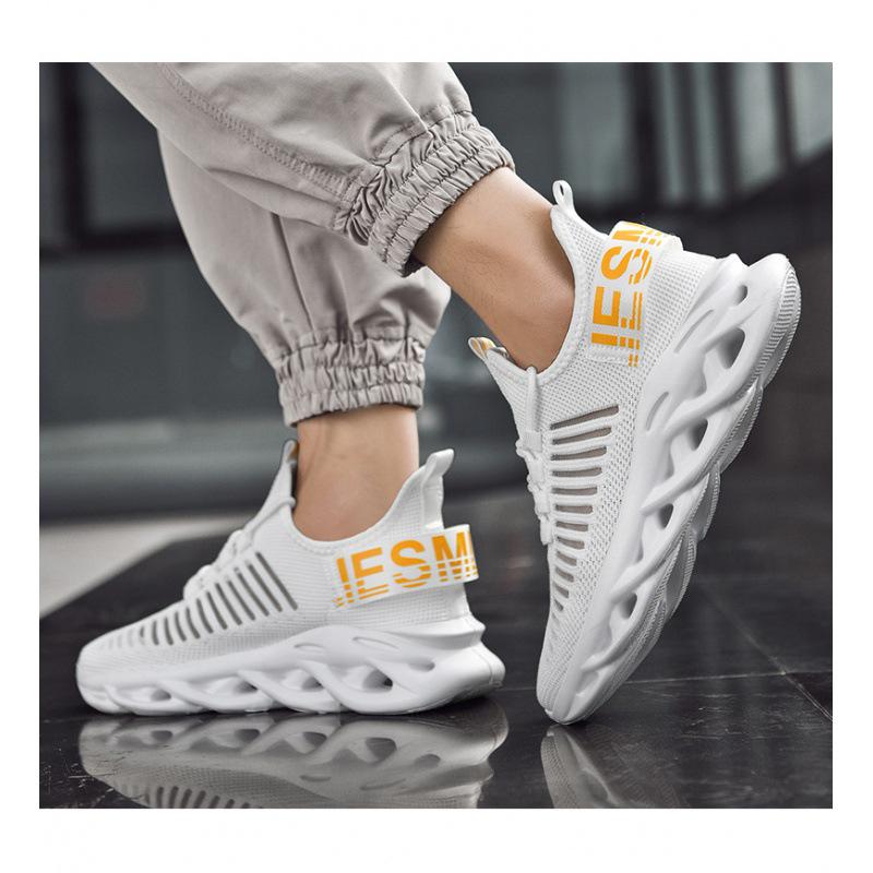 Stylish and comfortable men's mesh sports shoes for casual and running wear.