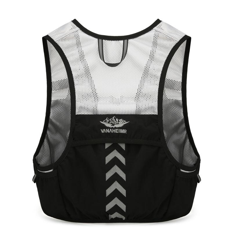 Custom Lightweight Hydration Vest Adjustable Running Backpack Camping Marathon Race Running Vest for Cycling and Hiking чёрный