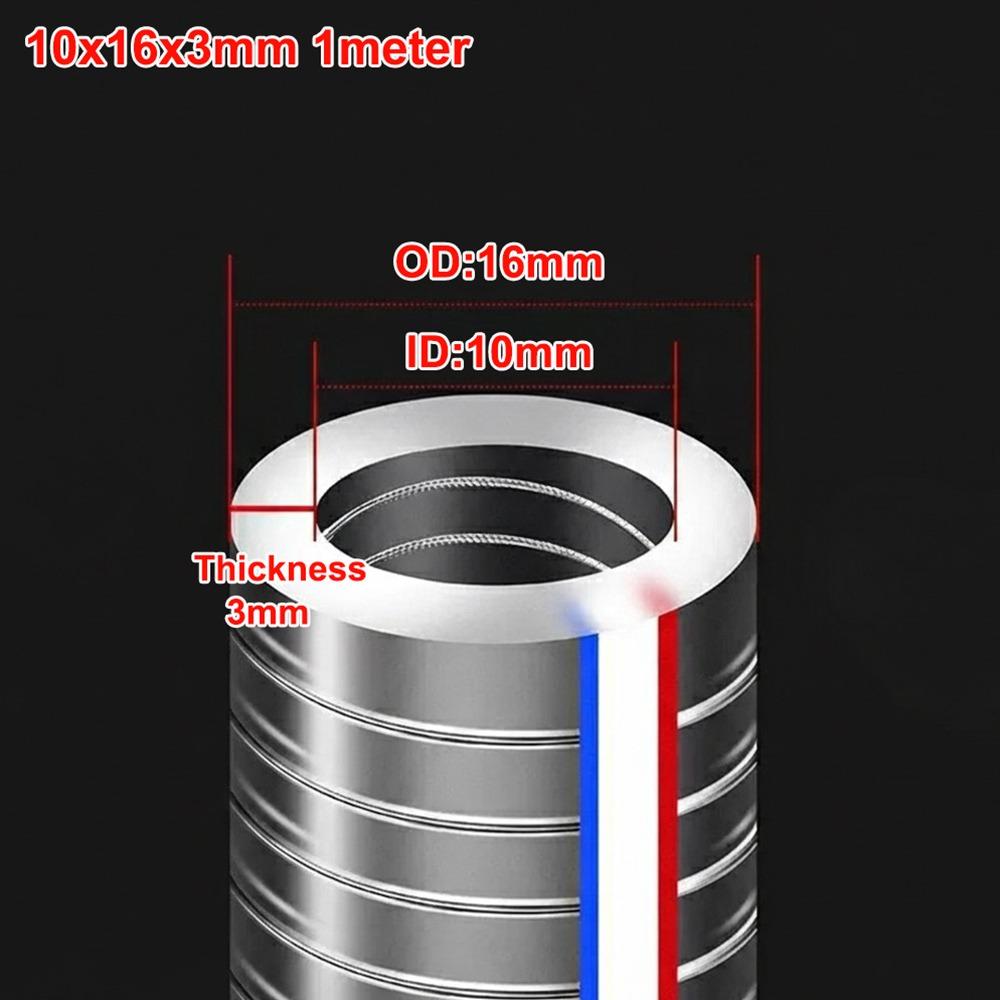 

New PVC Steel Wire Hose Transparent ID 10-25mm Flexible Pipe 1/3meters Water Pump Tube